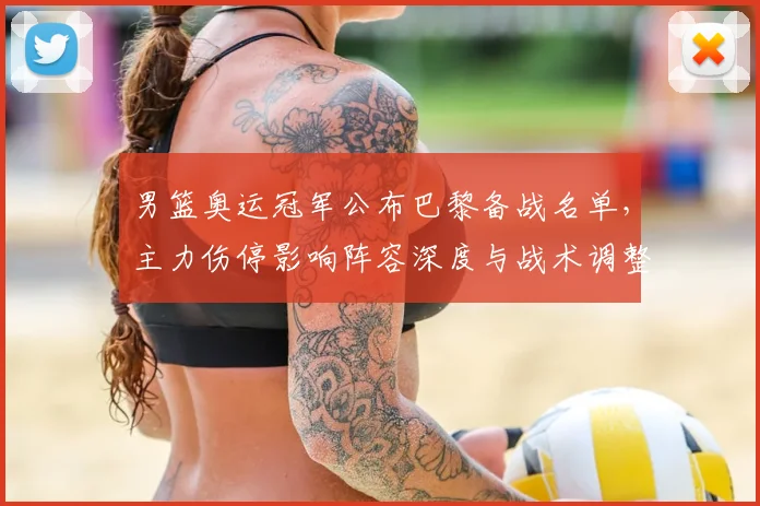 男篮奥运冠军公布巴黎备战名单，主力伤停影响阵容深度与战术调整
